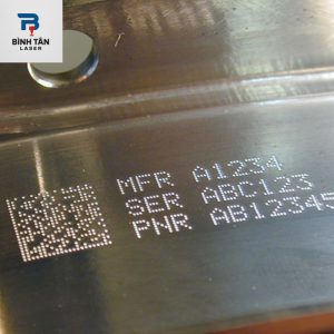 Khắc số seri trên kim loại